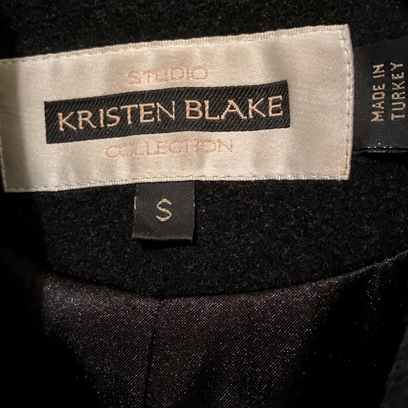 Kristin Blake Lambswool Polo Coat, Three-Quarter - Picture 2 of 9